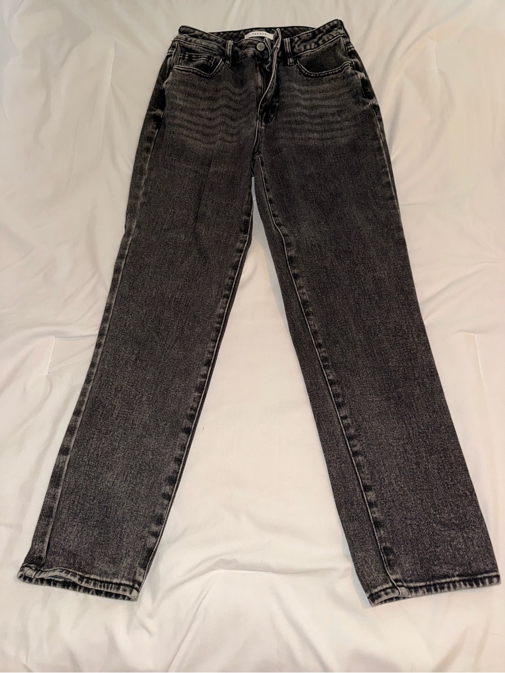 Classic High-Rise Black Wash Mom Jeans
